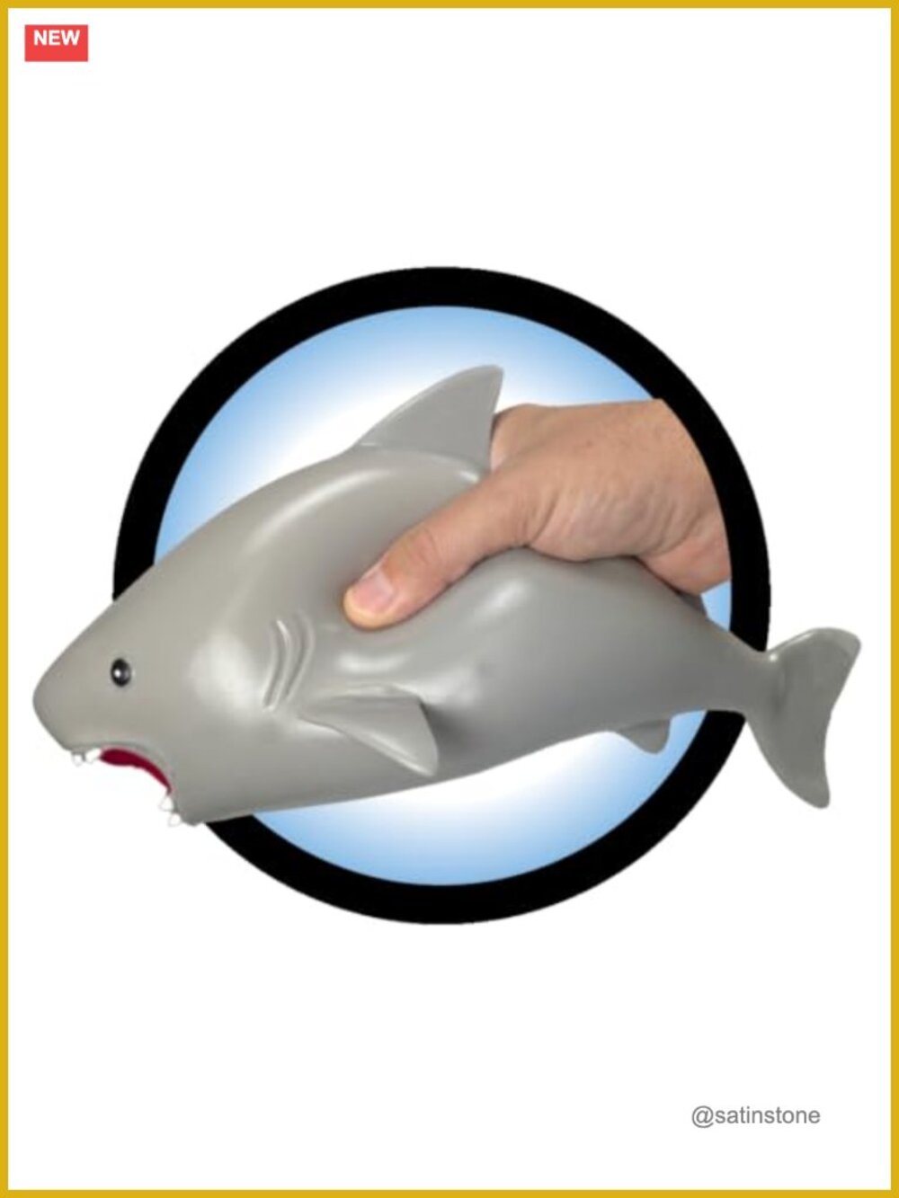 Stretchy Jumbo Squishy Shark Toy Stress Relief Party Favor